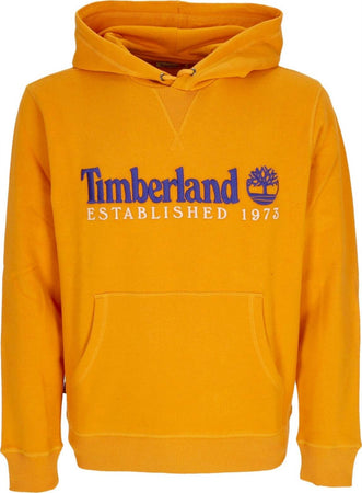 TIMBERLAND-Felpa-Cappuccio-Uomo-L/s-50th-Anniversary-Est-Hoodie-Dark-Cheddar-da-uomo