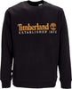 TIMBERLAND-Felpa-Girocollo-Uomo-L/s-Est-1973-Crewneck-Black-da-uomo