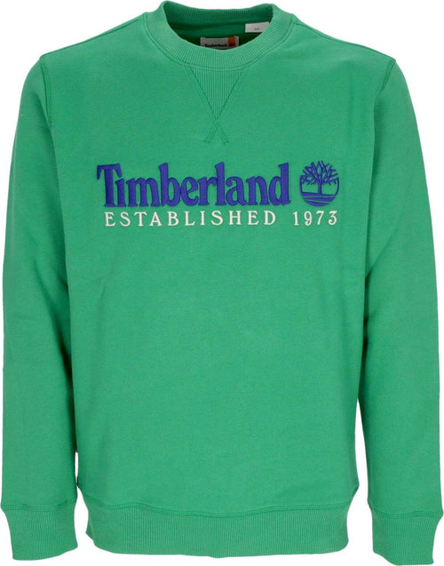 TIMBERLAND-Felpa-Girocollo-Uomo-L/s-Est-1973-Crewneck-Celtic-Green-da-uomo