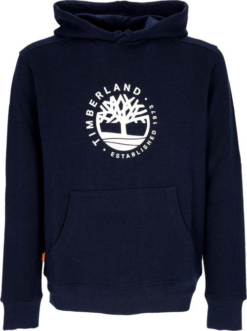 TIMBERLAND-Felpa-Leggera-Cappuccio-Uomo-Refibra-Hooded-Sweatshirt-Dark-Sapphire-da-uomo