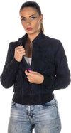 Timberly---Bomber-Donna-Blu-in-vera-pelle-camoscio