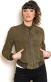Timberly---Bomber-Donna-Verde-in-vera-pelle-camoscio