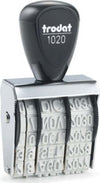 Timbro Datario 1020 - manuale - 5 mm - Trodat Cancelleria e prodotti per ufficio/Archivio ufficio e accessori per scrivania/Etichette divisori per schedario e timbri/Timbri e materiali per timbri/Timbri Eurocartuccia - Pavullo, Commerciovirtuoso.it