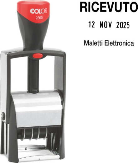 Timbro Datario Classic Line 2360 - autoinchiostrante - 30x45 mm - 5 righe - Colop Cancelleria e prodotti per ufficio/Archivio ufficio e accessori per scrivania/Etichette divisori per schedario e timbri/Timbri e materiali per timbri/Timbri Eurocartuccia - Pavullo, Commerciovirtuoso.it