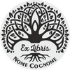 Timbro Ex Libris Albero - d. 40 mm - timbriexlibris