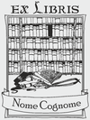 Timbro Ex Libris il Libraio - 30x40 mm - timbriexlibris