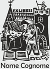 Timbro Ex Libris Personalizzabile Immagine Bambino Con Cane in Legno 30x40 mm Cancelleria e prodotti per ufficio/Archivio ufficio e accessori per scrivania/Etichette divisori per schedario e timbri/Timbri e materiali per timbri/Timbri ExLibris - Voghera, Commerciovirtuoso.it
