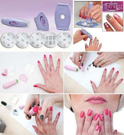 TIMBRO NAIL ART STAMPO KIT MACCHINA DECORA UNGHIE + DISCHI DISEGNO DECORA UNGHIE Bellezza/Manicure e pedicure/Decorazioni per unghie/Attrezzatura per Nail Art/Kit di decorazione Trade Shop italia - Napoli, Commerciovirtuoso.it