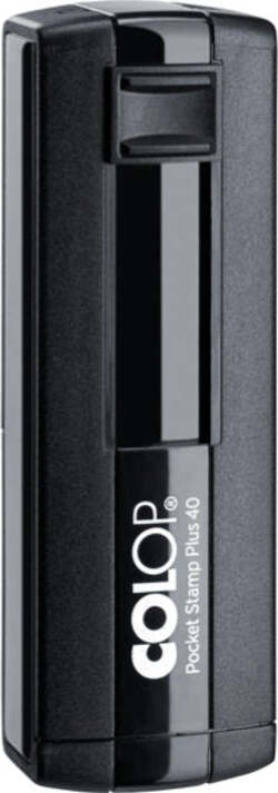 Timbro Pocket Stamp Plus 40 - autoinchiostrante - 23 x 59 mm - 6 righe - nero - Colop Cancelleria e prodotti per ufficio/Archivio ufficio e accessori per scrivania/Etichette divisori per schedario e timbri/Timbri e materiali per timbri/Timbri Eurocartuccia - Pavullo, Commerciovirtuoso.it