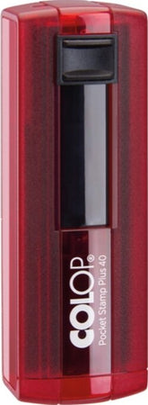Timbro Pocket Stamp Plus 40 - autoinchiostrante - 23 x 59 mm - 6 righe - rosso rubino - Colop Cancelleria e prodotti per ufficio/Archivio ufficio e accessori per scrivania/Etichette divisori per schedario e timbri/Timbri e materiali per timbri/Timbri Eurocartuccia - Pavullo, Commerciovirtuoso.it