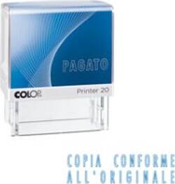 Timbro Printer 20-L G7 - COPIA CONFORME - autoinchiostrante - 14x38 mm - Colop Cancelleria e prodotti per ufficio/Archivio ufficio e accessori per scrivania/Etichette divisori per schedario e timbri/Timbri e materiali per timbri/Timbri Eurocartuccia - Pavullo, Commerciovirtuoso.it