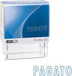 Timbro Printer 20-L G7 - PAGATO - autoinchiostrante - 14x38 mm - Colop Cancelleria e prodotti per ufficio/Archivio ufficio e accessori per scrivania/Etichette divisori per schedario e timbri/Timbri e materiali per timbri/Timbri Eurocartuccia - Pavullo, Commerciovirtuoso.it
