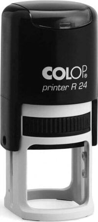 Timbro Printer R24 - diametro 24 mm - 4 righe - personalizzabile - autoinchiostrante - Colop Cancelleria e prodotti per ufficio/Archivio ufficio e accessori per scrivania/Etichette divisori per schedario e timbri/Timbri e materiali per timbri/Timbri Eurocartuccia - Pavullo, Commerciovirtuoso.it