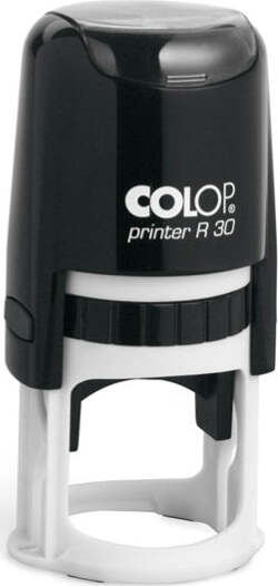 Timbro Printer R30 - diametro 30 mm - personalizzabile - 5 righe - autoinchiostrante - Colop Cancelleria e prodotti per ufficio/Archivio ufficio e accessori per scrivania/Etichette divisori per schedario e timbri/Timbri e materiali per timbri/Timbri Eurocartuccia - Pavullo, Commerciovirtuoso.it