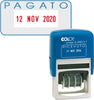 Timbro S260-L2 Datario + PAGATO - 4 mm - autoinchiostrante - bicolore - Colop Cancelleria e prodotti per ufficio/Archivio ufficio e accessori per scrivania/Etichette divisori per schedario e timbri/Timbri e materiali per timbri/Timbri Eurocartuccia - Pavullo, Commerciovirtuoso.it