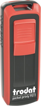 Timbro tascabile Pocket Printy 9511 - personalizzabile - autoinchiostrante - 38x14 mm - 4 righe - Trodat Cancelleria e prodotti per ufficio/Archivio ufficio e accessori per scrivania/Etichette divisori per schedario e timbri/Timbri e materiali per timbri/Timbri Eurocartuccia - Pavullo, Commerciovirtuoso.it