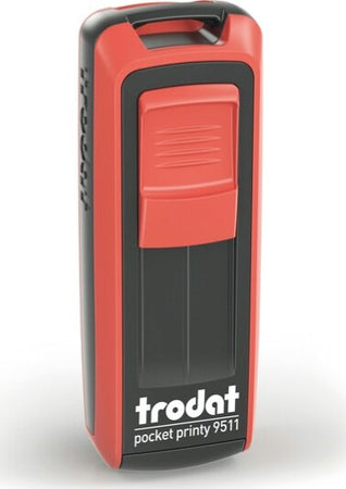 Timbro tascabile Pocket Printy 9512 - personalizzabile - autoinchiostrante - 47x18 mm - 4 righe - Trodat Cancelleria e prodotti per ufficio/Archivio ufficio e accessori per scrivania/Etichette divisori per schedario e timbri/Timbri e materiali per timbri/Timbri Eurocartuccia - Pavullo, Commerciovirtuoso.it