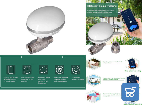 Timer Acqua Liyong Timer Irrigazione Intelligente per Giardini per Piante tubo 1/2 pollice