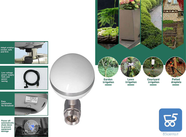 Timer Acqua Liyong Timer Irrigazione Intelligente per Giardini per Piante tubo 1/2 pollice