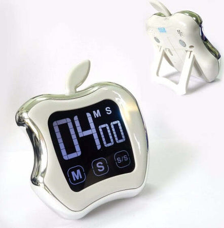 Timer-Da-Cucina-Touch-Screen-Magnetico-Schermo-Lcd-Mela-Conta-Minuti-Secondi