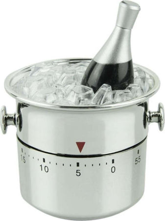 TIMER FORMA DI SECCHIELLO CON BOTTIGLIA BOMBONIERE LAUREA NOZZE SPOSI BATTESIMO  Trade Shop italia - Napoli, Commerciovirtuoso.it