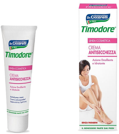 Timodore crema antisecchezza per idratare la pelle di gambe e piedi 50ml