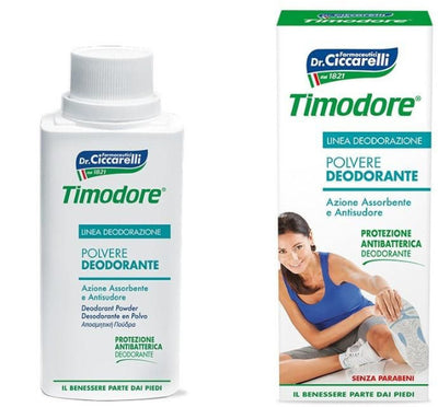 Timodore polvere deodorante ad azione assorbente e antisudore 75gr