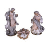 Natività completa per presepe in tessuto set da 3 statue decorazione natalizia h 36 cm