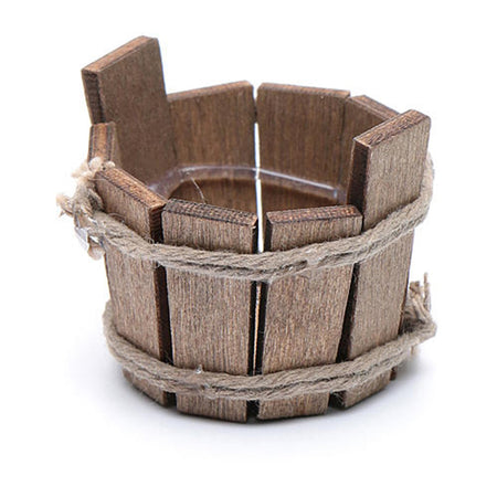 Tino in legno per Vino in legno e corda per personaggi presepe e  pastorelli H 5 cm