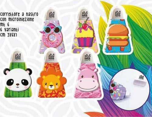 Tinta Unita Correttore A Nastro Zoo Cancelleria e prodotti per ufficio/Penne matite scrittura e correzione/Correttori e gomme/Correttori a nastro Cartoleria Deja Vu - Crotone, Commerciovirtuoso.it