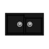 Tip Toe N200 Lavello 2 vasche nero