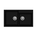 Tip Toe N200 Lavello 2 vasche nero