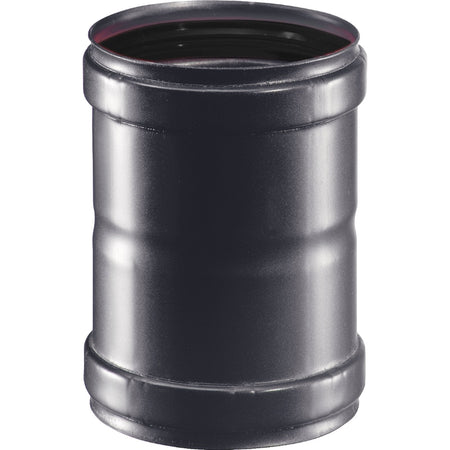 Manicotto di giunzione per canna fumaria stufa a pellet in acciaio nero da 1,2 mm