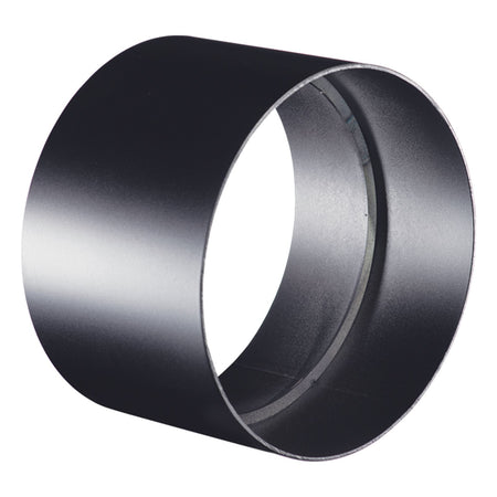 Manicotto di giunzione per canna fumaria stufa a Legna in acciaio nero da 1,2 mm
