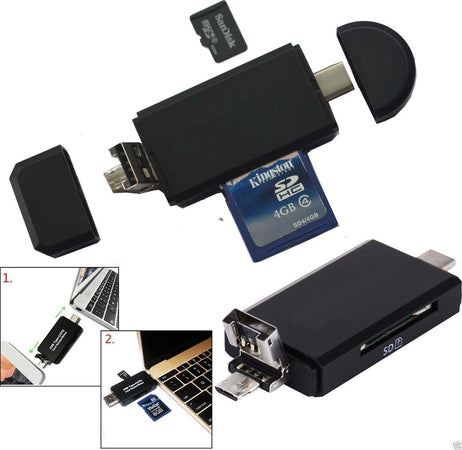 TIPO-C ADATTATORE OTG MICRO USB USB 2.0 SD Micro SD CARD READER PC SMARTPHONE Elettronica/Informatica/Accessori/Cavi e accessori/Cavi/Cavi USB Trade Shop italia - Napoli, Commerciovirtuoso.it
