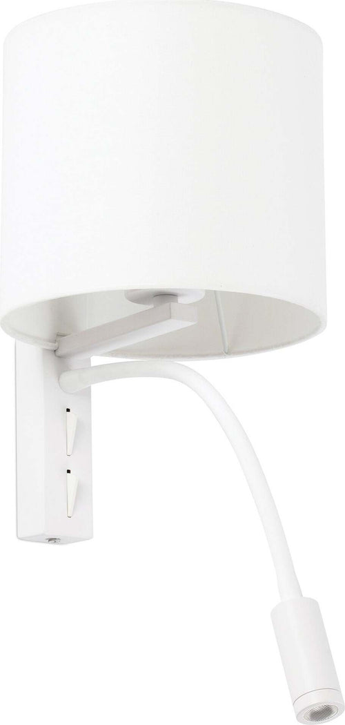 TIRA Lampada da parete bianca con lettore LED Illuminazione/Illuminazione per interni/Illuminazioni per pareti/Applique Led Mall Home - Napoli, Commerciovirtuoso.it