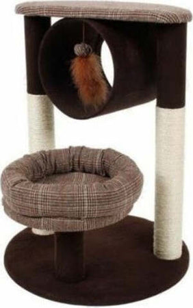 Tiragraffi-A-2-Alberi-Per-Gatti-Robusto-2-Basi-Per-Il-Riposo-Tunnel-Gioco-Gatto