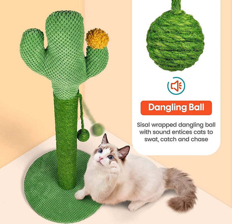 Tiragraffi Cactus 40 X 70 Cm Colonne Albero Per Gatti Palo In Naturali Sisal Prodotti per animali domestici/Gatti/Lettini accessori per il letto e mobili/Colonne tiragraffi Trade Shop italia - Napoli, Commerciovirtuoso.it