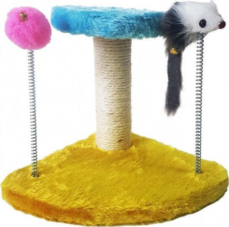 Tiragraffi Gioco A Molle Pupazzo Topo Palla Base Triangolare Palestra Per Gatti Prodotti per animali domestici/Gatti/Lettini accessori per il letto e mobili/Colonne tiragraffi Trade Shop italia - Napoli, Commerciovirtuoso.it
