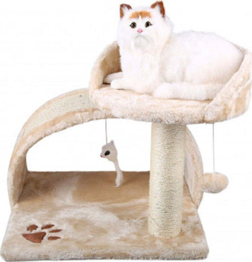 Tiragraffi Nobleza Houseboat 2 Piani Con Cuccia Morbida 49 X 42 X 42 Cm Gatti Prodotti per animali domestici/Gatti/Lettini accessori per il letto e mobili/Colonne tiragraffi Trade Shop italia - Napoli, Commerciovirtuoso.it