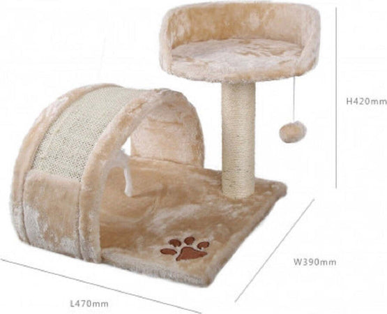 Tiragraffi Nobleza Houseboat 2 Piani Con Cuccia Morbida 49 X 42 X 42 Cm Gatti Prodotti per animali domestici/Gatti/Lettini accessori per il letto e mobili/Colonne tiragraffi Trade Shop italia - Napoli, Commerciovirtuoso.it