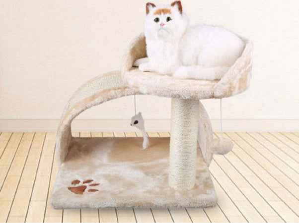 Tiragraffi Nobleza Houseboat 2 Piani Con Cuccia Morbida 49 X 42 X 42 Cm Gatti Prodotti per animali domestici/Gatti/Lettini accessori per il letto e mobili/Colonne tiragraffi Trade Shop italia - Napoli, Commerciovirtuoso.it