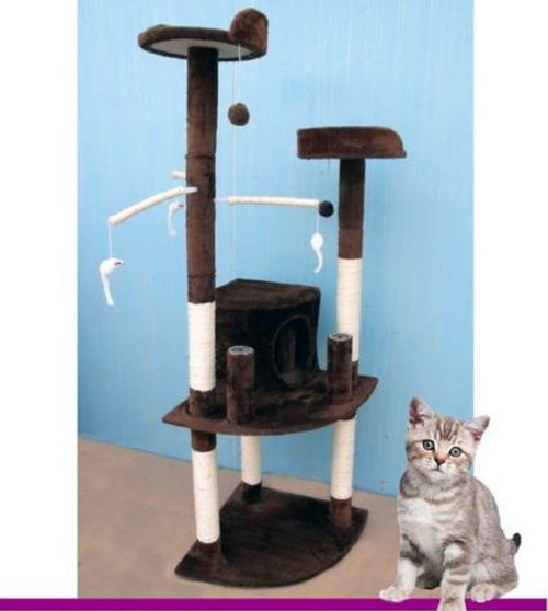 TIRAGRAFFI PER GATTI ALBERO PARCO GIOCHI TIRA GRAFFI A COLONNA GATTO H155 CM Prodotti per animali domestici/Gatti/Lettini accessori per il letto e mobili/Colonne tiragraffi Trade Shop italia - Napoli, Commerciovirtuoso.it