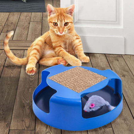 TIRAGRAFFI TIRA GRAFFI GIOCO PER CATTI GATTO CIRCOLARE CON TOPOLINO INTERNO Prodotti per animali domestici/Gatti/Lettini accessori per il letto e mobili/Colonne tiragraffi Trade Shop italia - Napoli, Commerciovirtuoso.it