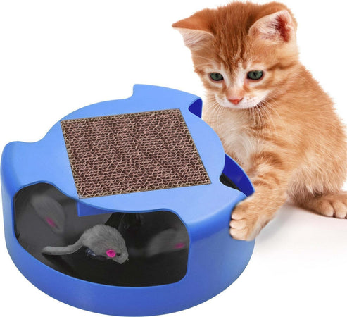 TIRAGRAFFI TIRA GRAFFI GIOCO PER CATTI GATTO CIRCOLARE CON TOPOLINO INTERNO Prodotti per animali domestici/Gatti/Lettini accessori per il letto e mobili/Colonne tiragraffi Trade Shop italia - Napoli, Commerciovirtuoso.it