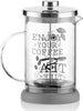 Tisaniera In Vetro Bicchiere Con Filtro Tisane Infusi 350 Ml Caff? Latte Tisana Cucina > Barattoli e Contenitori Trade Shop italia - Napoli, Commerciovirtuoso.it