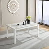 Tavolo Capella con gambe in ferro, piano in ceramica e allunghe in MDF 160/400 x 90 x h 75 cm