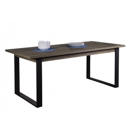 Tavolo in legno allungabile "LaFabrica" per interno arredamento cucina e soggiorno 180/240 cm