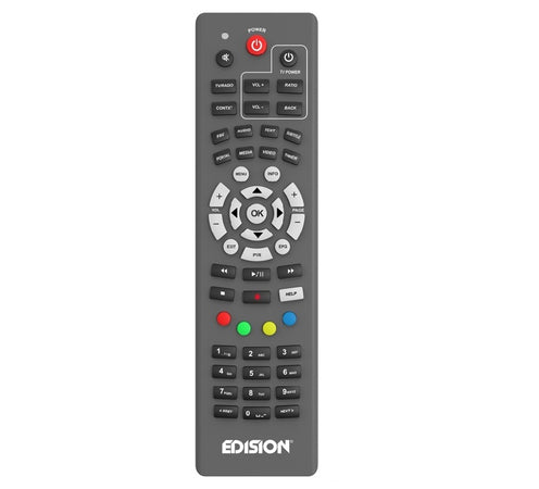 Telecomando Edision EDI-RCU UNIVERSAL 1 ALU GRIGIO per diversi modelli