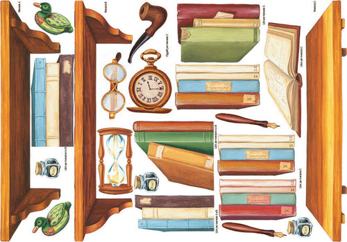 TO-DO---CARTA-DECOUPAGE-SOFT-PAPER-SCHOLAR'S-STUDY-50X70CM